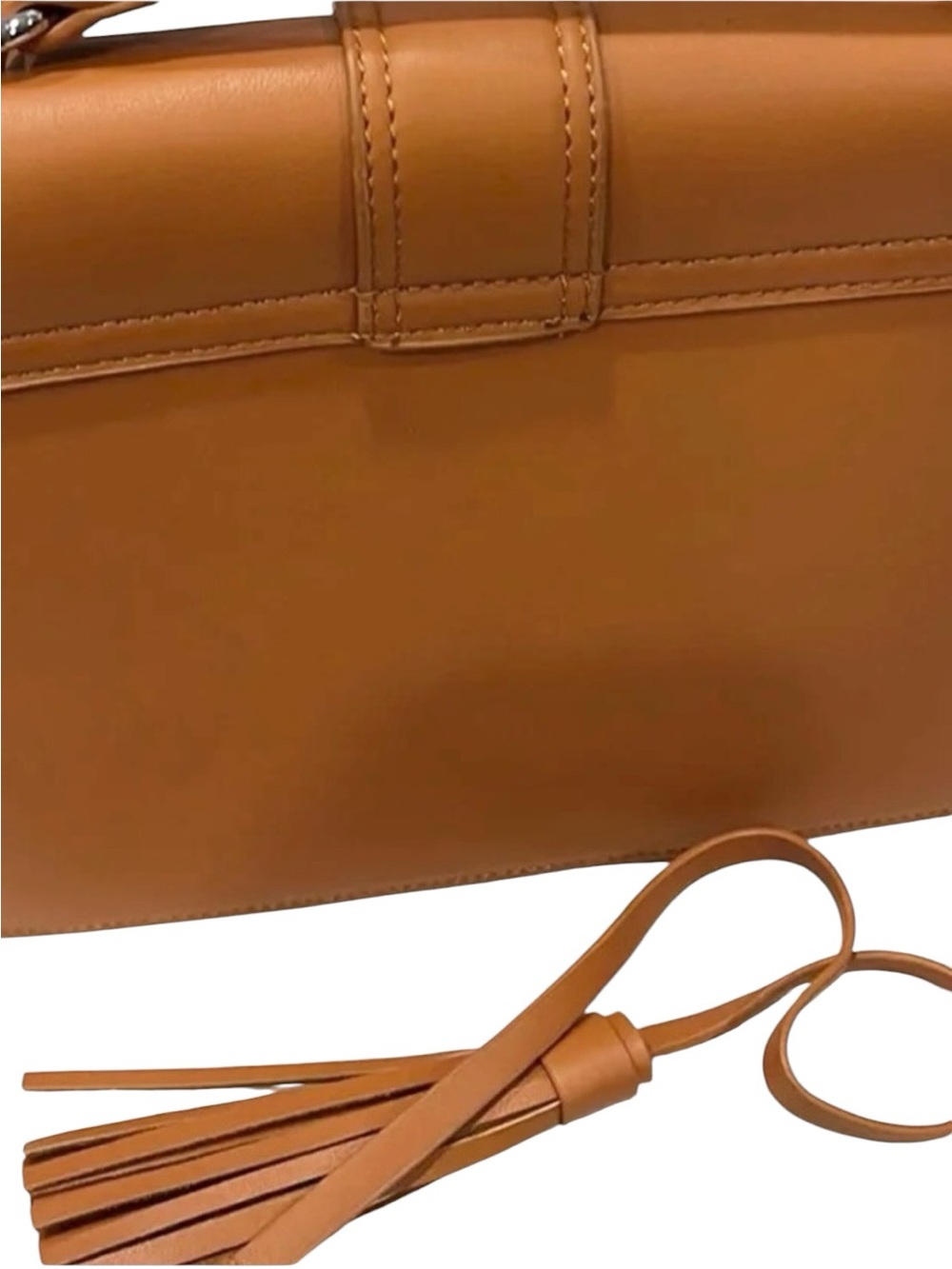 Western Brown Shoulder Bag Rhinestone Buckle Removable Strap New - Picture 6 of 9